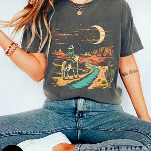 Cowgirl shirt, Western shirt, Country shirt, Western graphic tee, Rodeo shirt, Cactus shirt, Desert adventure, Texas shirt, Unisex