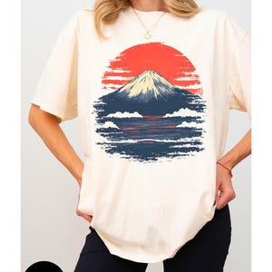 Mount fuji Japan shirt, Fuji mountain print, Mt fuji, Mount fuji, Japanese shirt, Japanese art shirt, Mount fuji shirt, Japan gift, Unisex