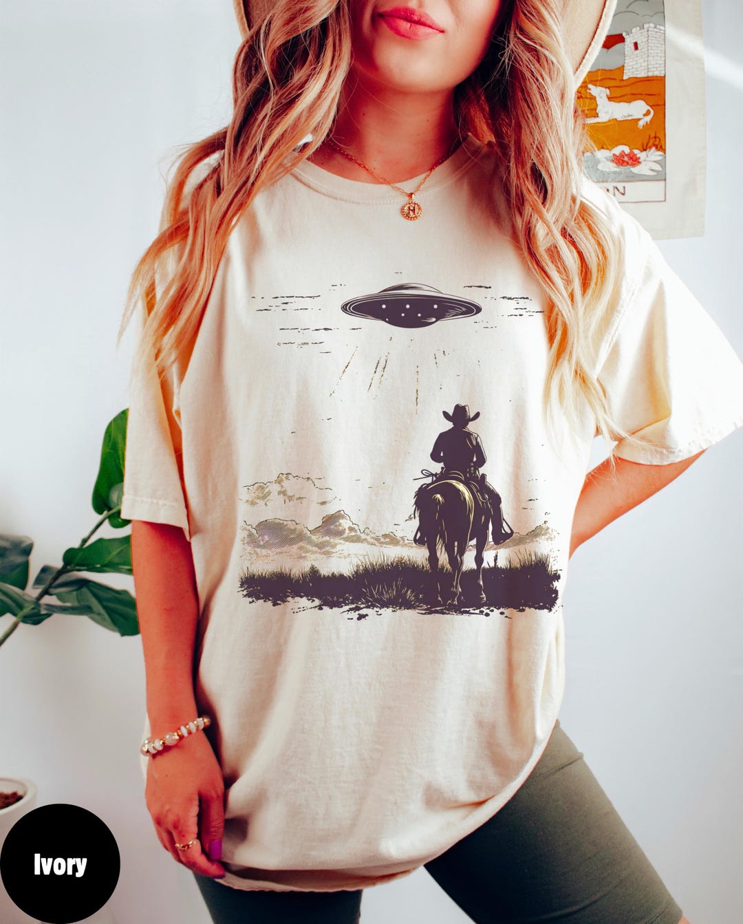 Springer Cowboy Ink Space Cowboy UFO T-Shirt