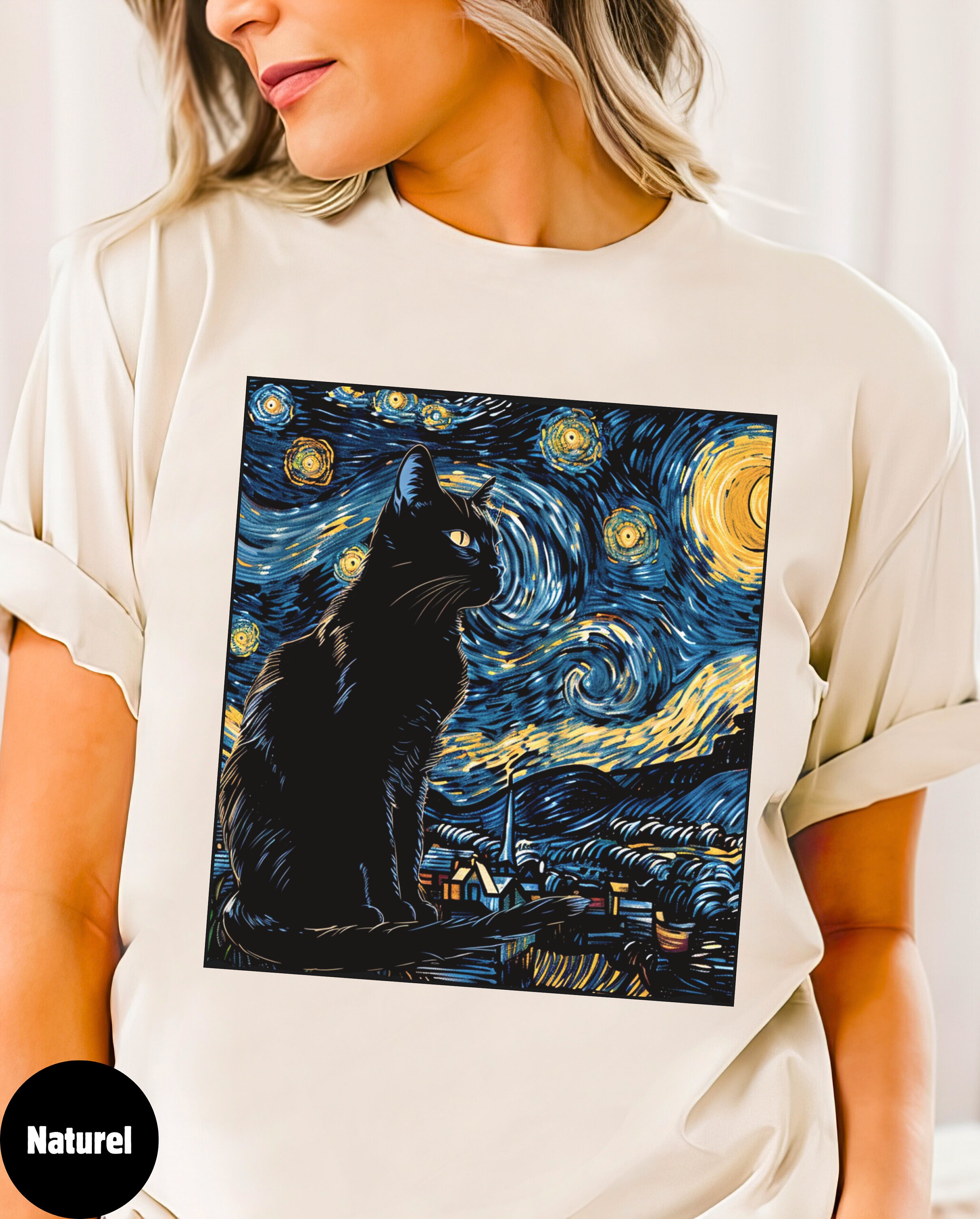 【Attends】Nero Cat Tee Shirt Amazon.com: Cat Fanatic featuring tan orange black spotted