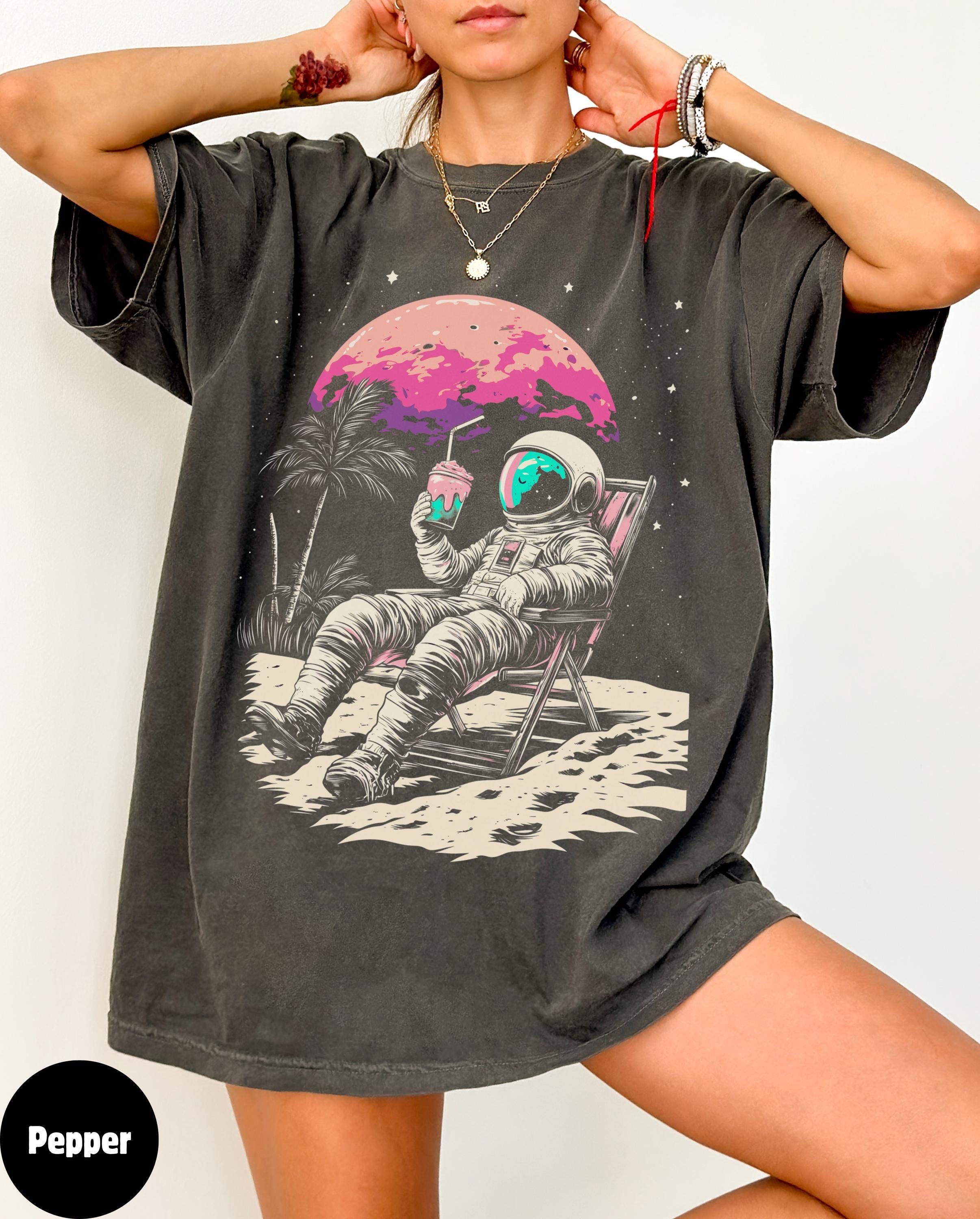 Outerspace shirt, Cool Astronaut, Summer Vibe Shirt, Gift for Space Lovers, Cosmic Space Explorer, Sci-Fi Lovers, Galaxy Tee adventure