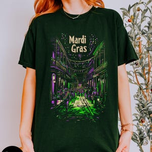 Mardi Gras French Quarter shirt, Louisiana Celebration Shirt, New Orleans Parade Top, Festival Shirt, Spring Celebration Top, Fat Tuesday