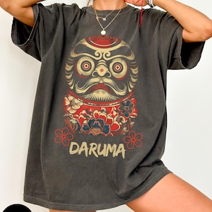 Daruma doll shirt, Daruma graphic tee, Bodhidharma, Japanese doll, Zen, Japanese streetwear, Japanese shirt, Daruma design shirt, Unisex