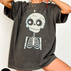 Cute Skeleton shirt, Halloween Shirt, Skeleton Design, Spooky Vintage Shirt, Fall season, Spooky skeleton