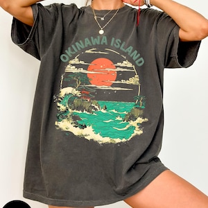 Okinawa Japan shirt, Japan travel, Tokyo, Okinawa shirt, Okinawa souvenir, Okinawa t-shirt, Okinawa fashion, Japan, Japan gift,Vintage shirt