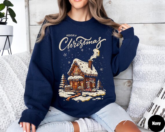 Gingerbread House Sweatshirt, Christmas Sweater, Holiday Sweater