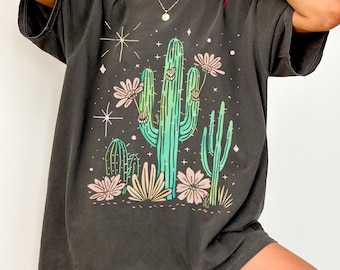 Desert Cactus Graphic T-Shirt, Adventure Travel Tee
