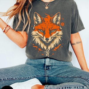Raposa Kitsune Mitologia japonesa, Folclore japonês, Raposa japonesa, Espírito da raposa, Arte Kitsune, Raposa, Traje Kitsune, Kawaii, Japão, Anime, Unissex