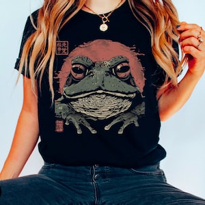 Matsumoto hoji frog, Demon frog, Japanese folklore, Japanese mythological creatures, Japanese frog, Unisex Jersey Short Sleeve Tee