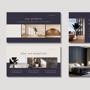 Minimal Modern PowerPoint Presentation Template, Ivory Gray Slate Minimal Pitch Deck, Modern Canva PPT Template, Business Presentation