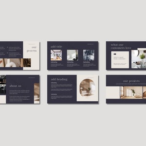 Minimal Modern PowerPoint Presentation Template, Ivory Gray Slate Minimal Pitch Deck, Modern Canva PPT Template, Business Presentation