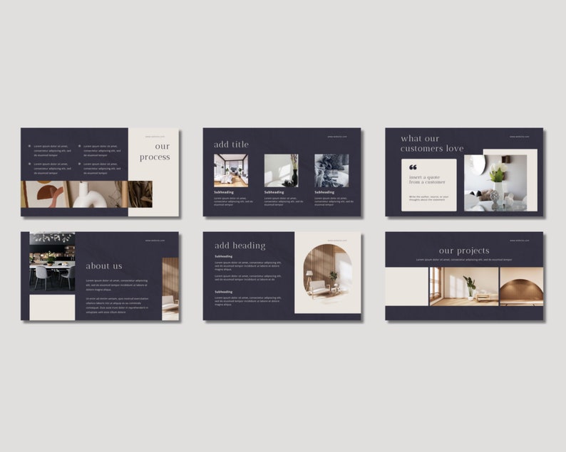 Minimal Modern PowerPoint Presentation Template, Ivory Gray Slate Minimal Pitch Deck, Modern Canva PPT Template, Business Presentation