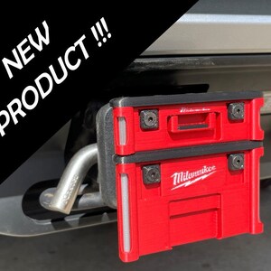 Milwaukee Packout Trailer Tow Hitch Receiver Cover.