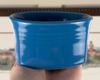 Tazón de cereales vintage Fiestaware azul pavo real, colección HLC Post 86