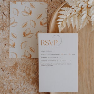 Reactiekaart - bruiloft, verjaardag, feest - chic en modern - Sweet Lemon Collection