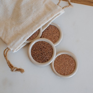 Lot de 10 sceaux de cire auto-adhésifs - paillettes brunes