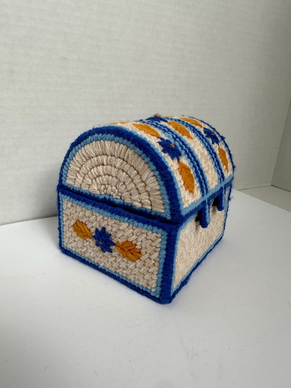 Handmade Needlepoint Chest - image 1