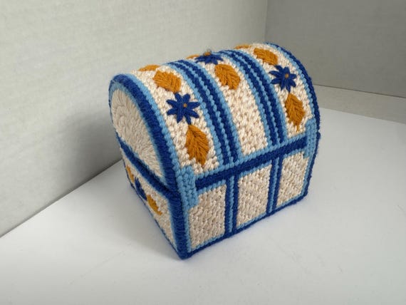 Handmade Needlepoint Chest - image 2