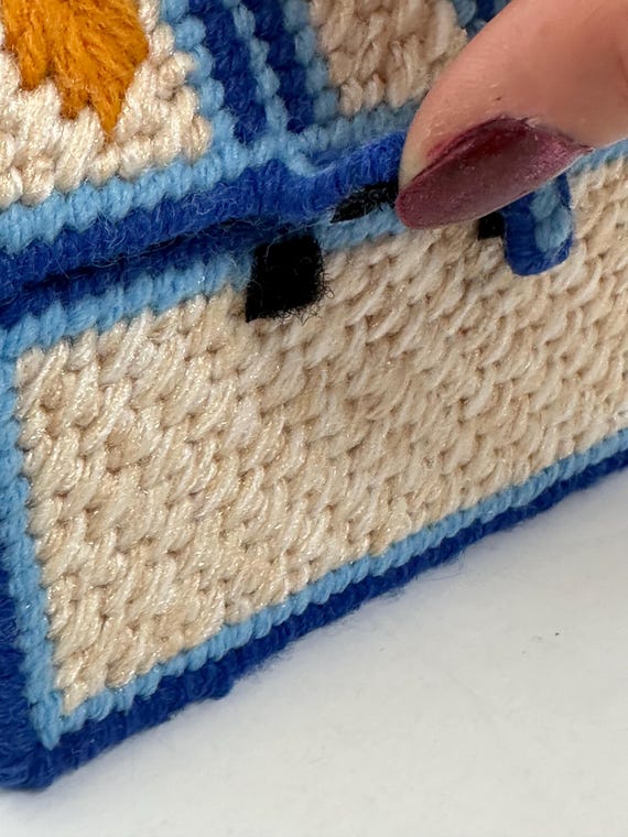 Handmade Needlepoint Chest - image 7