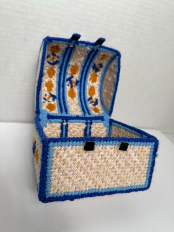 Handmade Needlepoint Chest - image 5