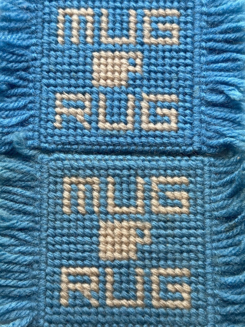 Mud Rug Stitching Handmade Mud Rug Needle Point Coasters - Etsy
