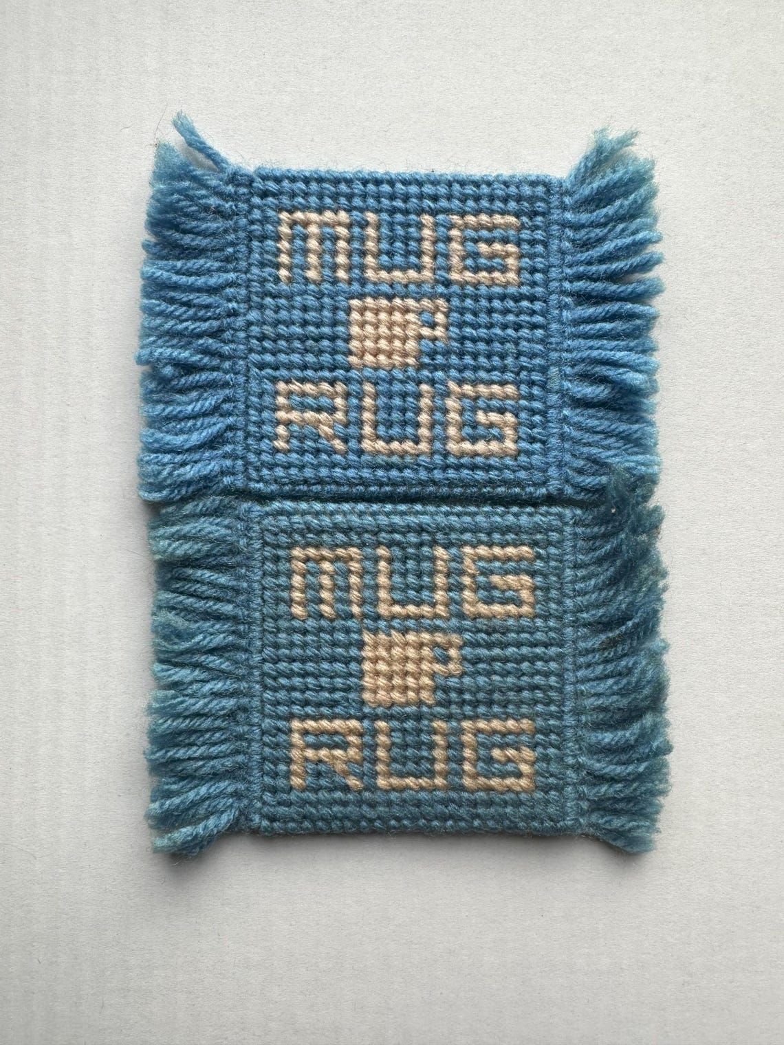 Mud Rug Stitching Handmade Mud Rug Needle Point Coasters - Etsy