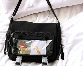 Ita Bag Backpack Crossbody Anime | Y2K Cute Ita Bag Crossbody | Multicolor Ita Daypack | Ita Shoulder Bag Kawaii | Cute Japanese Ita Bag