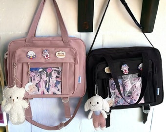 Ita Bag Shoulder Bag | Y2K Cute Ita Bag Crossbody | Multicolor Ita Daypack | Ita Shoulder Bag Kawaii | Cute Japanese Ita Bag | Anime Ita Bag