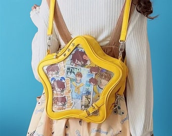 Kawaii Star Ita Bag / Y2K Lindo Ita Star Bag / Mochila Ita crossbody / Bolso de hombro Ita Kawaii / Lindo bolso Ita japonés / Bolso bandolera anime