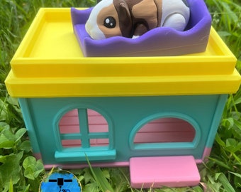 Cute Adorable 3D Printed Guinea Pigs: Single, Duo & House Bed Set - Perfect Pet Lovers Gift | Articulated Animal with House Play Set Hamster