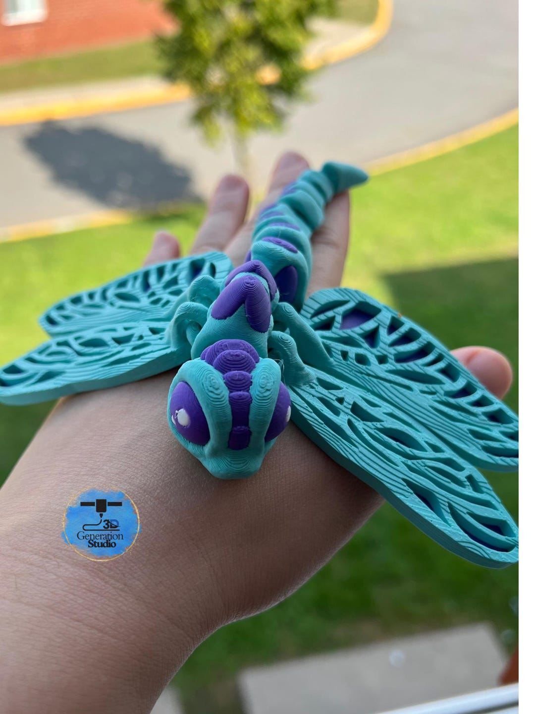 Cute 3D Printed Articulatef Dragonfly | Poseable Insect Figurine ...