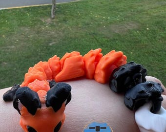 3D Printed Yuna Fox | Articulated Orange Fox | 3D Printed Articulated Fox | 3D Print Fox Fidget Toy | Fox Yuna Desk Toy | Flexible Animal