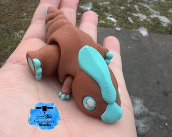 Articulated 3D Printed Dinosaur | Triceratop Articulated Fidget Toy | Flexible Fidget Sensory  Toy | Cute Flexi Parasaurolophus | Flexi Dino