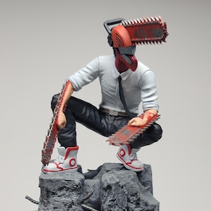 Chainsaw Man Hand Painted Statue | 150mm | 3d Printed Display Figure | Hand-Painted | Fan-art | Gift for Anime Fans | Manga Figure |