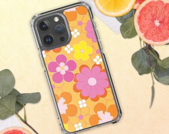 Spring FLOWERS IPHONE Back COVER - Bunte tropische Blumen Hülle verleiht Handys einen schicken Look