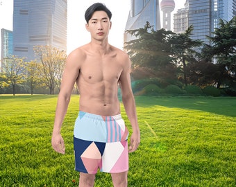 SHORT de bain d'été CUSTOM pour hommes - Plongez dans la piscine ou l'océan avec ce short de bain extensible pour hommes