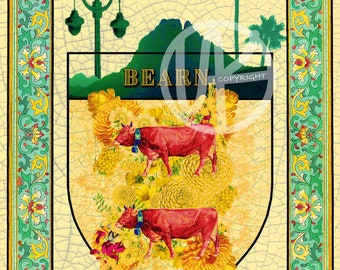 Béarn   #illustrations#affiche#créations#poster#décoration#maison