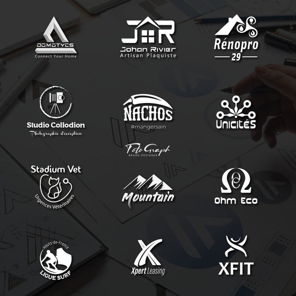 Création de votre logo personnalisé | Logo entreprise | Logo professionnel | Créateur de logo | Logo design | Logo prénom | Logo minimaliste