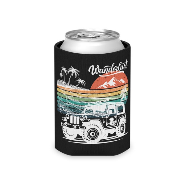 DBG Ventures Jeep Koozie - Black - Fits Most Cans