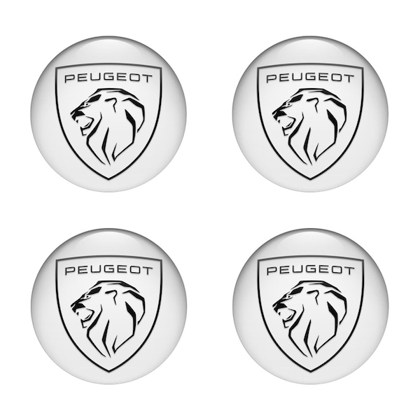 Set of 4 Silicone Emblem with Unique logo PEUGEOT / for auto tuning,car interior,Center Wheel Caps,Phone ,Rims Cap and other,,best gift