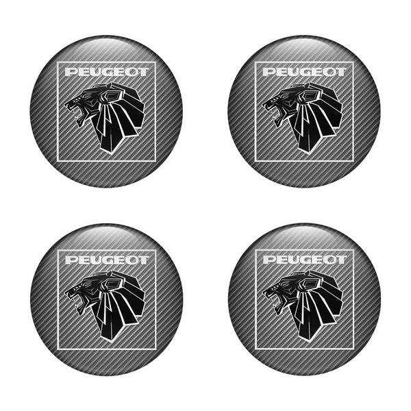 Set of 4 Silicone Emblem with Unique logo PEUGEOT / for auto tuning,car interior,Center Wheel Caps,Phone ,Rims Cap and other,,best gift