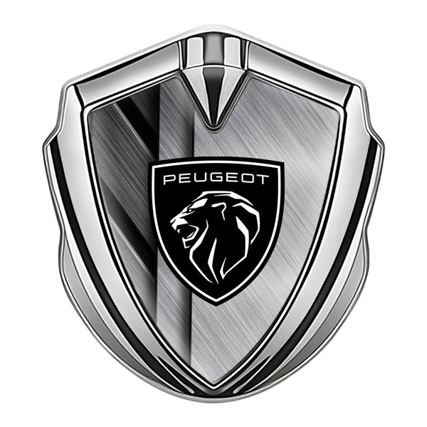 Self-Adhesive Silicone Emblem Metal Shield LOGO PEUGEOT 60mm/65mm  /3 Colors/  for Car Interior, Phone, Laptop, Glass, Door, Bumper Rear