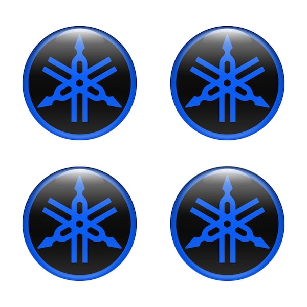 Set of 4 Silicone Emblem with Unique logo YAMAHA / for auto tuning,car interior,Center caps rims,Phone ,Rims Cap and other,,best gift