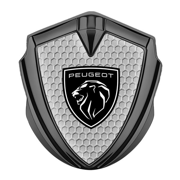 Self-Adhesive Silicone Emblem Metal Shield LOGO PEUGEOT 60mm/65mm  /3 Colors/  for Car Interior, Phone, Laptop, Glass, Door, Bumper Rear