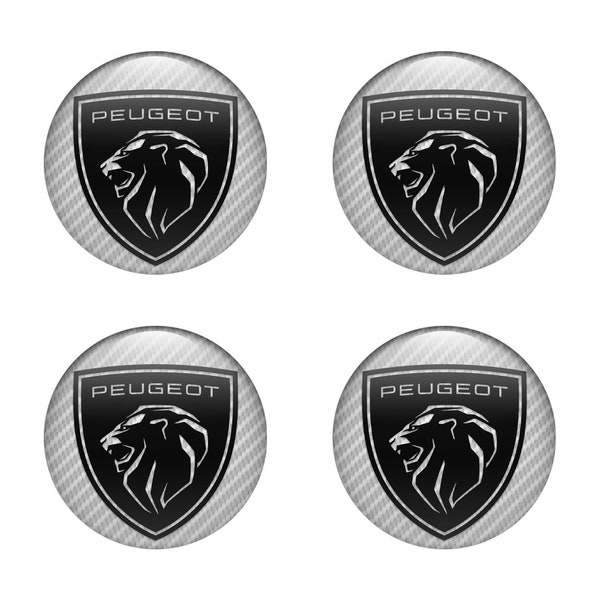 Set of 4 Silicone Emblem with Unique logo PEUGEOT / for auto tuning,car interior,Center Wheel Caps,Phone ,Rims Cap and other,,best gift