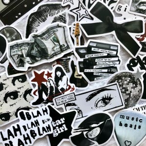 50pcs Star Girl Stickers Pack, Downtown Girl Aesthetic Stickers Set, Cute Waterproof Stickers for Laptop, Water bottle & Phone Case