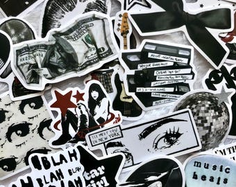 50pcs Star Girl Stickers Pack, Downtown Girl Aesthetic Stickers Set, Cute Waterproof Stickers for Laptop, Water bottle & Phone Case