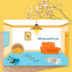 Carte de voeux pour les amateurs d'animaux de compagnie : Cartes de vœux pour chats et chiens