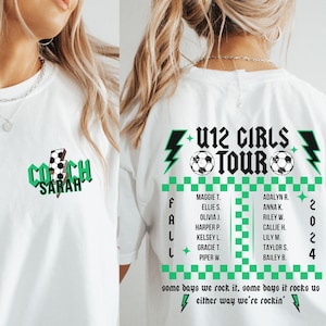 Custom Soccer Coach Shirt, Personalized Soccer Coach Gift, Coach Thank You Gift, Team Gift for Coach Appreciation, TShirt for Coach
