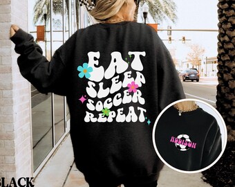 Personalized Soccer Player Sweatshirt, Custom Soccer Sweatshirt for teen, Gift for tween Soccer Player, Personalized soccer shirt with name
